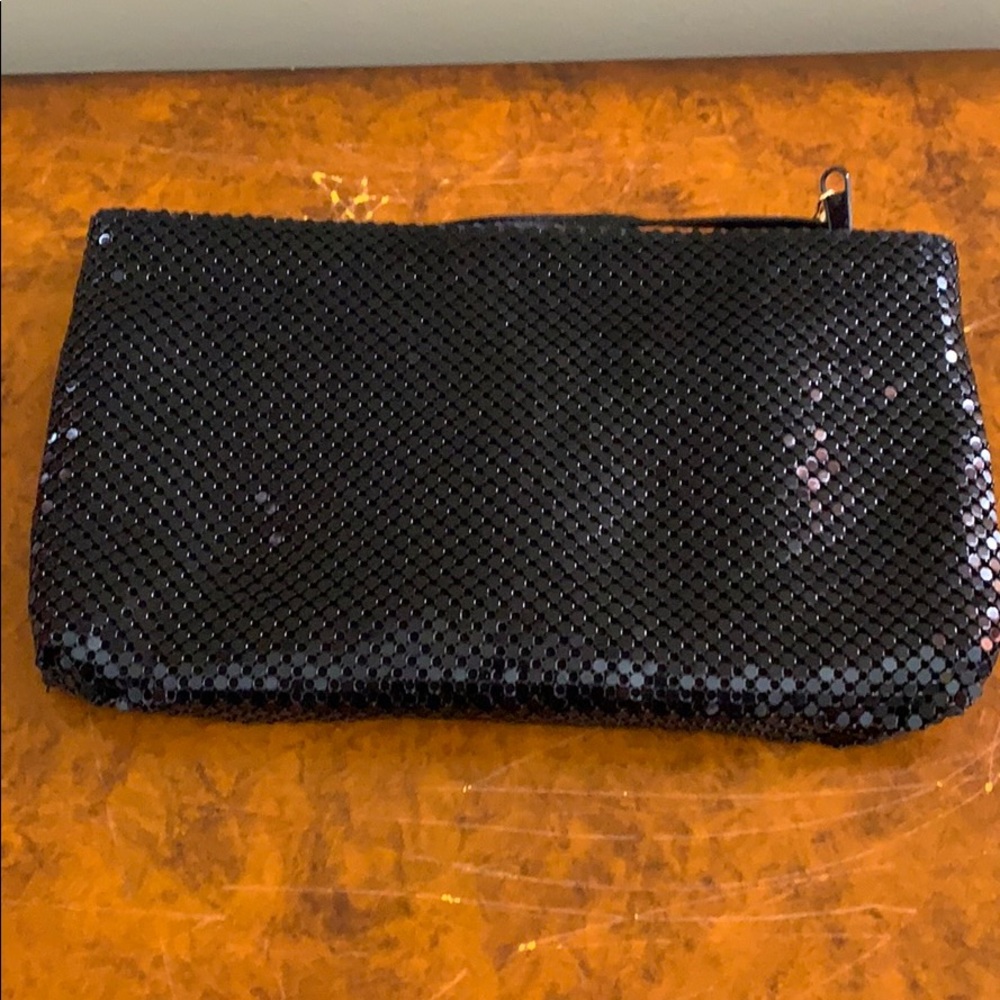 Black Metal Mesh Purse